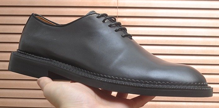 Christian Louboutin Black Red Sole Lace-Up Dress Shoes — hero