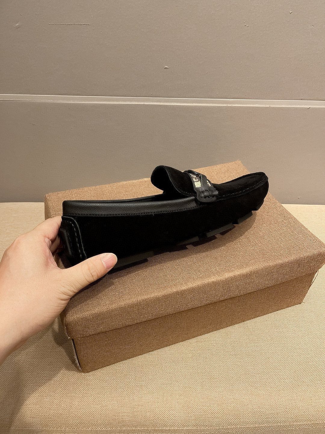 Gucci Black Horsebit Loafers — side