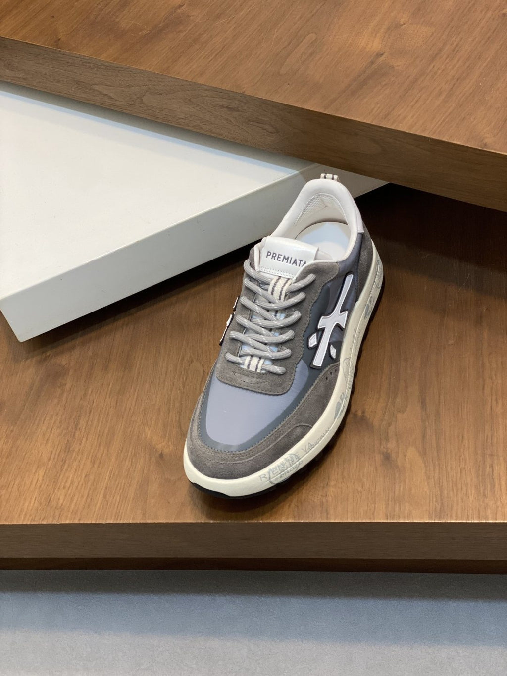 PREMIATA Suede Mesh Low-Top Sneakers — front