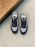 Prada Navy Panel Low-Top Sneakers — hero
