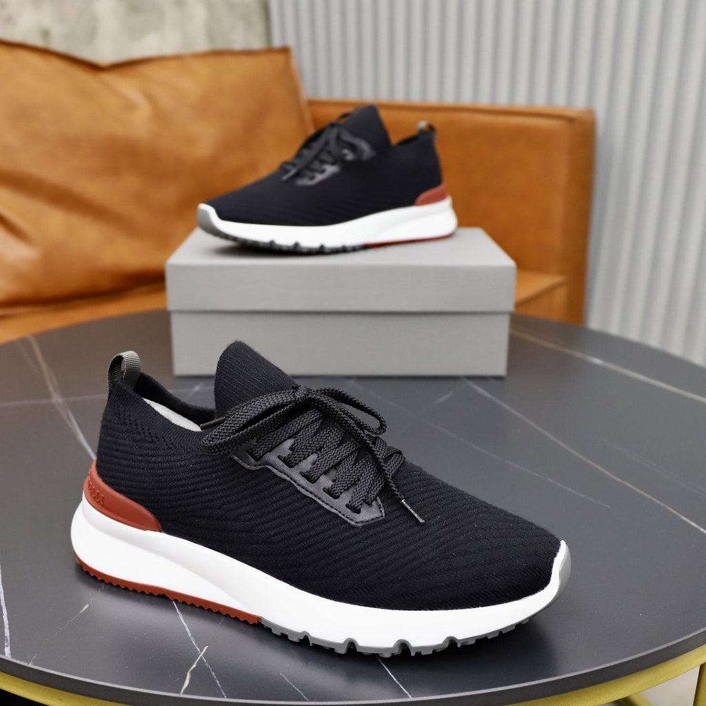 Brunello Cucinelli Textured Low-Top Sneakers — side