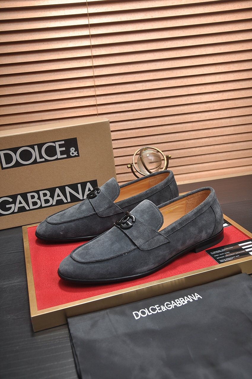 Dolce & Gabbana Bernini Logo Loafers — front